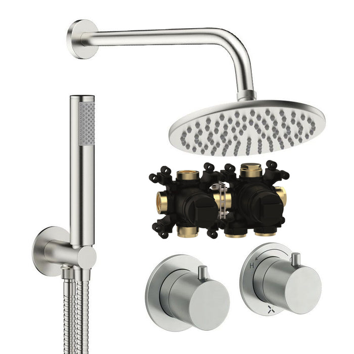 Crosswater Module Shower Set 1 with Fixed Head & Handset