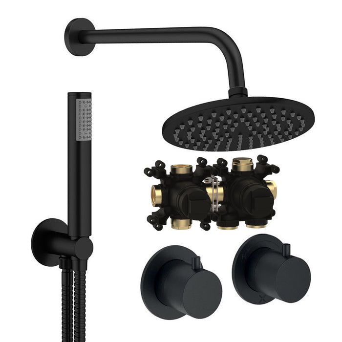 Crosswater Module Shower Set 1 with Fixed Head & Handset