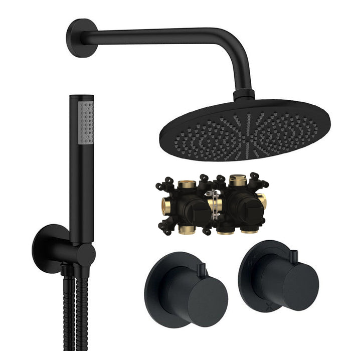 Crosswater Module Shower Set 1 with Fixed Head & Handset