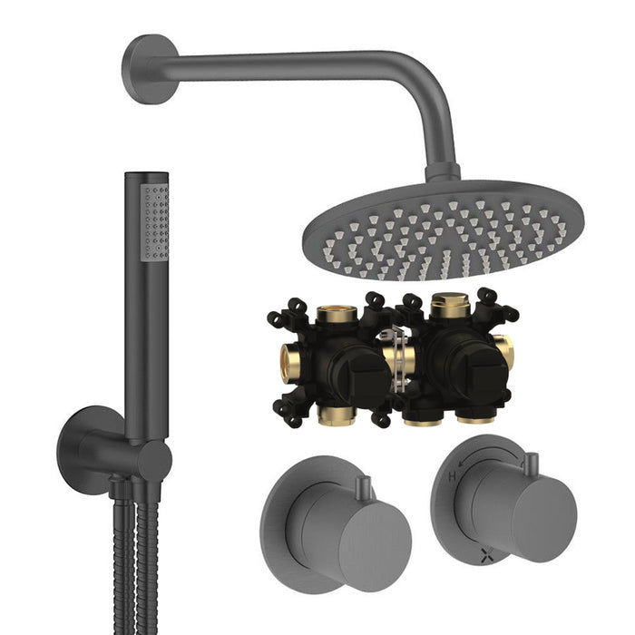 Crosswater Module Shower Set 1 with Fixed Head & Handset