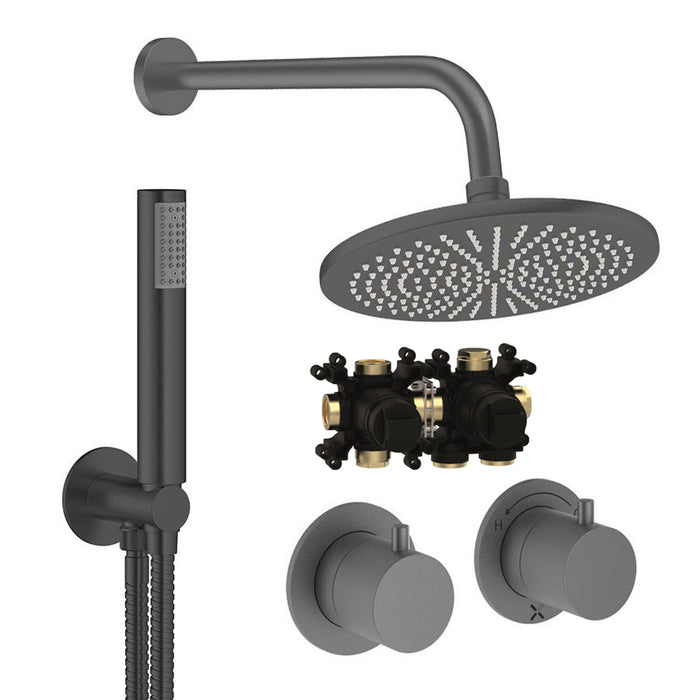 Crosswater Module Shower Set 1 with Fixed Head & Handset