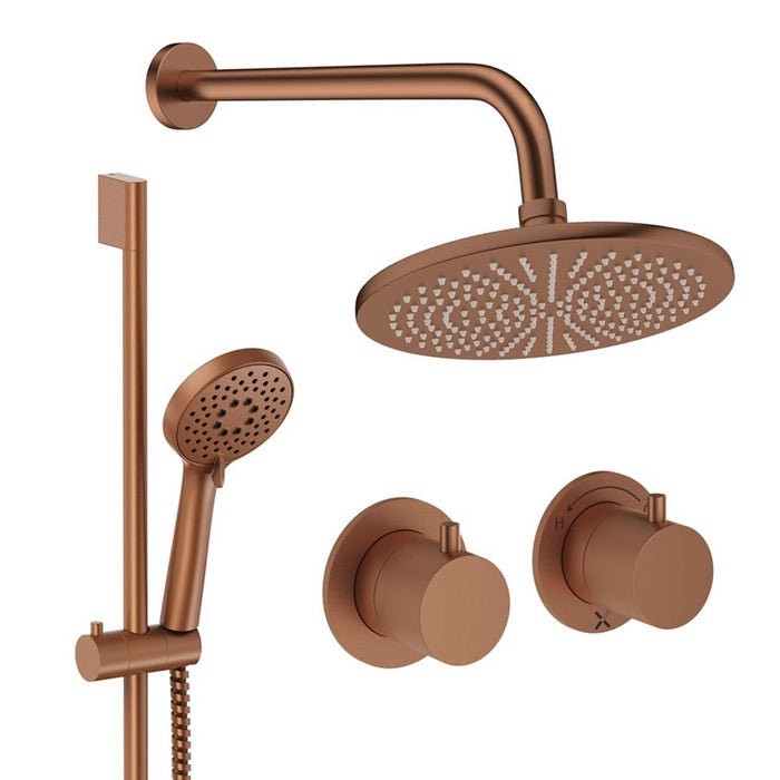 Crosswater Module Shower Set 2 with Fixed Head & Handset