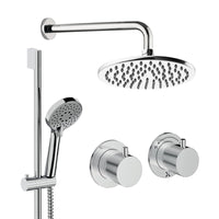 Crosswater Module Shower Set 2 with Fixed Head & Handset