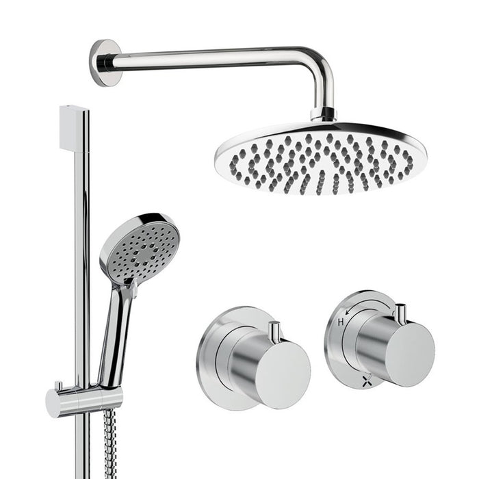 Crosswater Module Shower Set 2 with Fixed Head & Handset