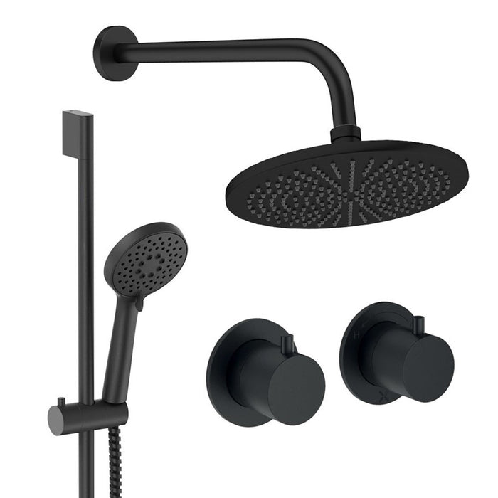 Crosswater Module Shower Set 2 with Fixed Head & Handset
