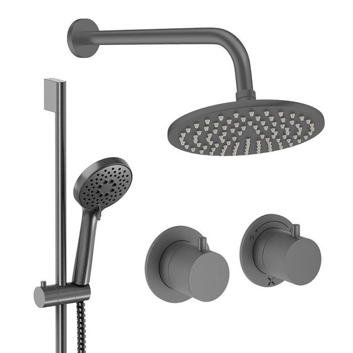 Crosswater Module Shower Set 2 with Fixed Head & Handset