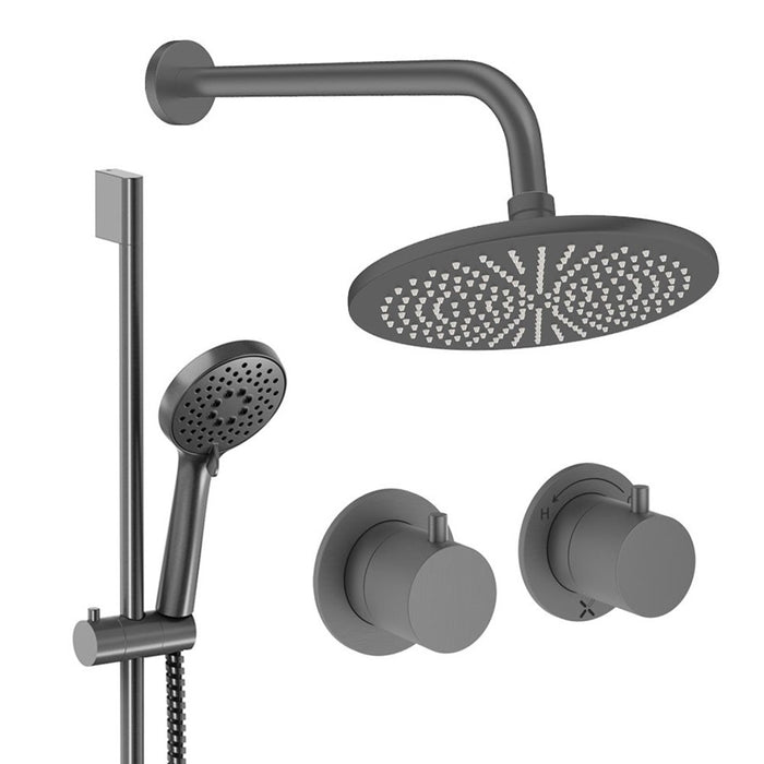 Crosswater Module Shower Set 2 with Fixed Head & Handset