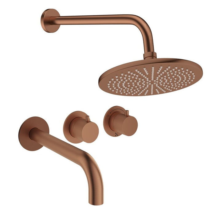 Crosswater Module Shower Set 3 with Fixed Head & Bath Spout