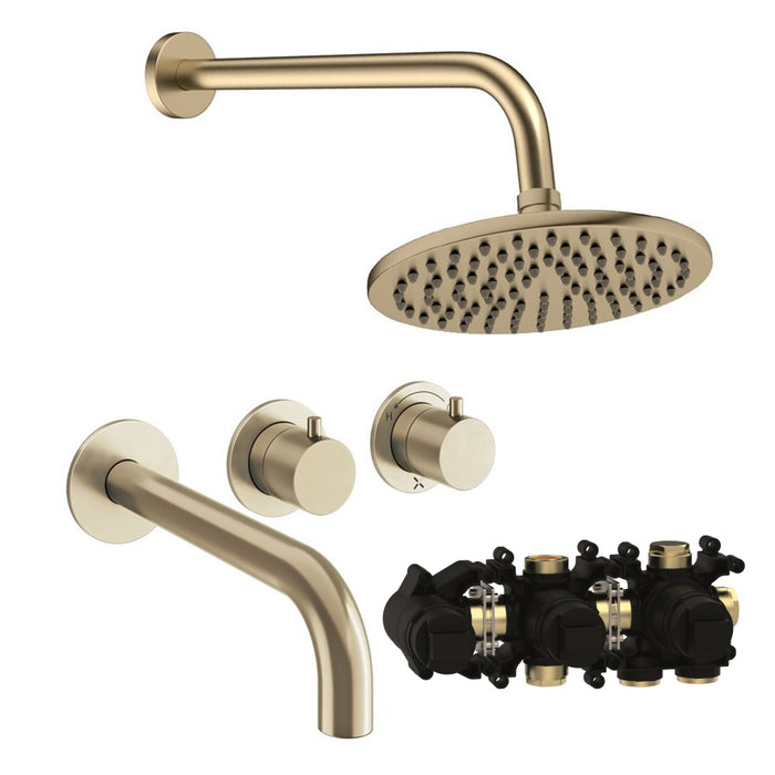 Crosswater Module Shower Set 3 with Fixed Head & Bath Spout