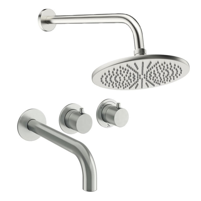 Crosswater Module Shower Set 3 with Fixed Head & Bath Spout