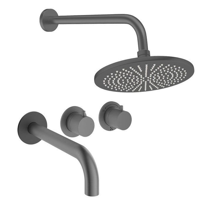 Crosswater Module Shower Set 3 with Fixed Head & Bath Spout