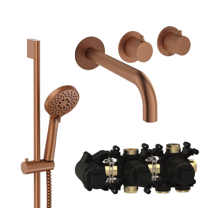 Crosswater Module Shower Set 4 with Handset & Bath Spout