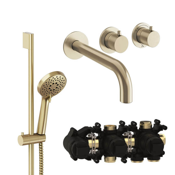 Crosswater Module Shower Set 4 with Handset & Bath Spout