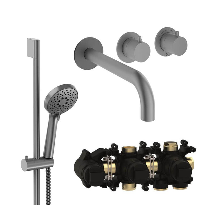 Crosswater Module Shower Set 4 with Handset & Bath Spout