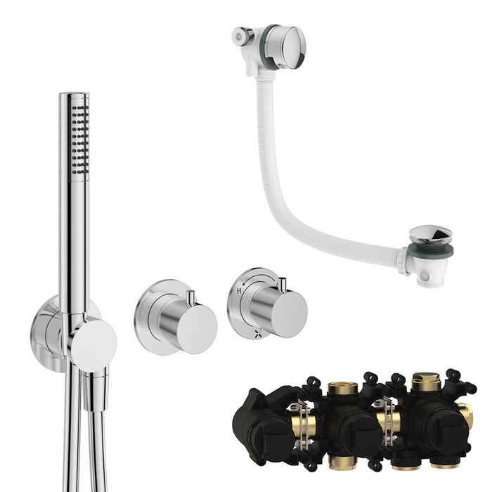 Crosswater Module Shower Set 5 with Handset & Bath Filler