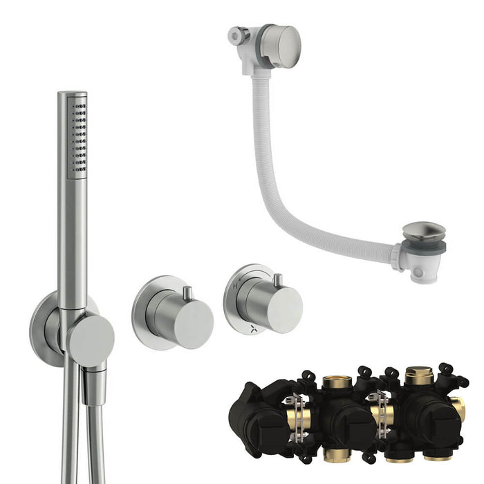 Crosswater Module Shower Set 5 with Handset & Bath Filler
