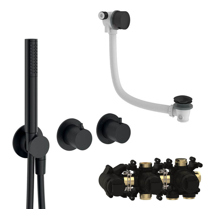 Crosswater Module Shower Set 5 with Handset & Bath Filler