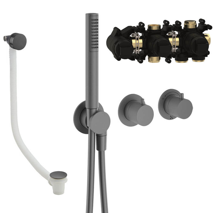 Crosswater Module Shower Set 5 with Handset & Bath Filler