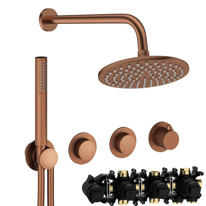 Crosswater Module Shower Set 8 with Fixed Head & Handset