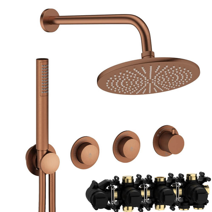 Crosswater Module Shower Set 8 with Fixed Head & Handset