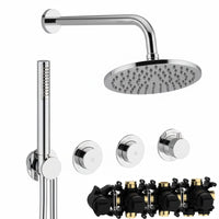 Crosswater Module Shower Set 8 with Fixed Head & Handset