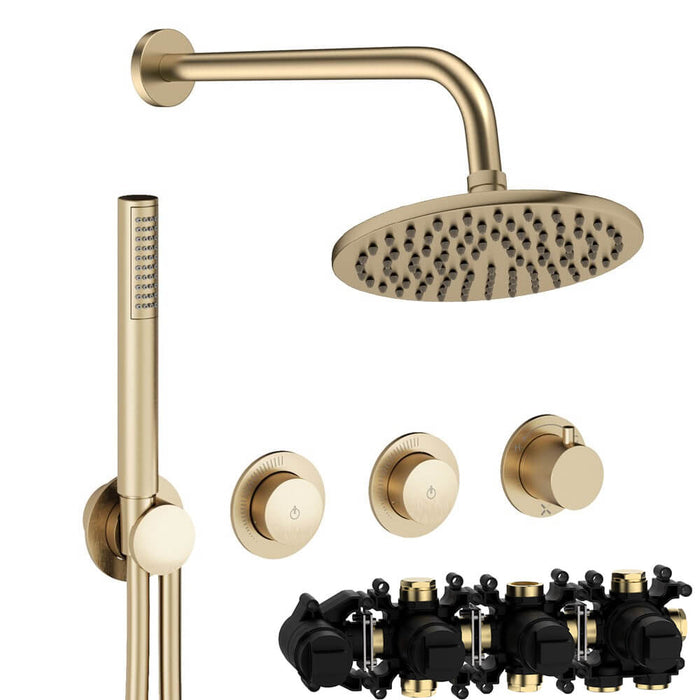 Crosswater Module Shower Set 8 with Fixed Head & Handset