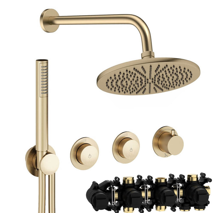 Crosswater Module Shower Set 8 with Fixed Head & Handset