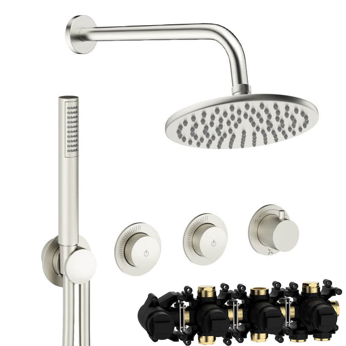 Crosswater Module Shower Set 8 with Fixed Head & Handset