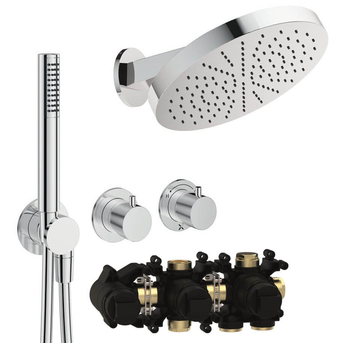 Crosswater Module Plus Shower Set 1 with Fixed Head & Handset