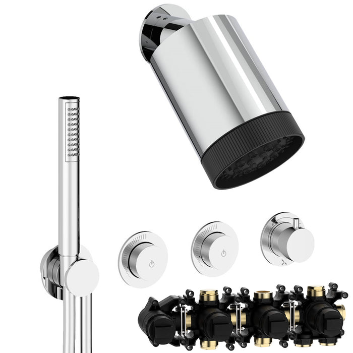 Crosswater Module Plus Shower Set 4 with Fixed Head & Handset