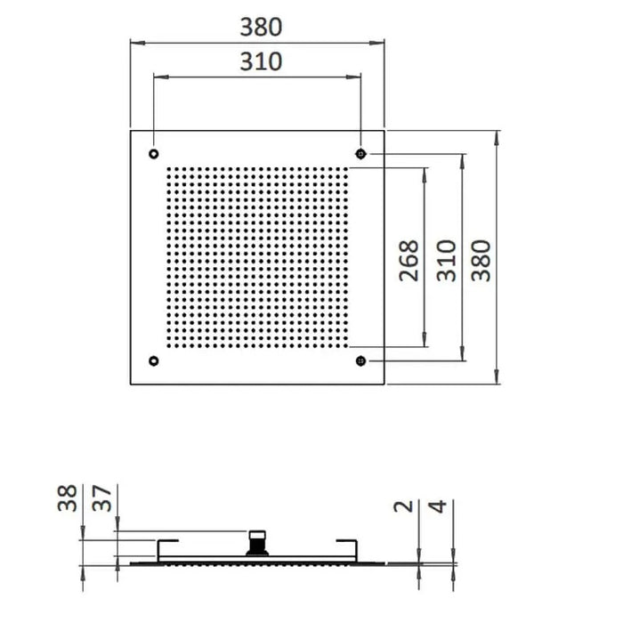Crosswater Module Plus Shower Set 7 with Ceiling Shower & Handset