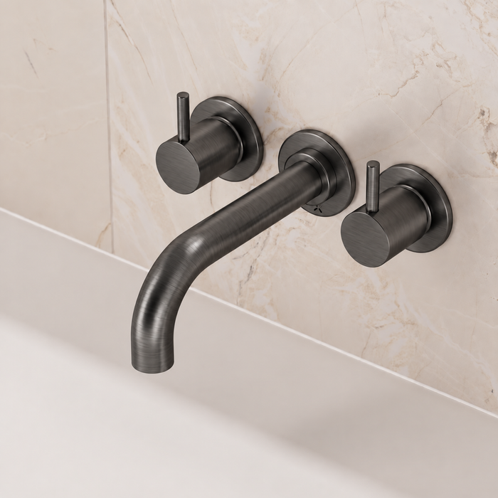 Crosswater MPRO 3 Hole Wall Mounted Bath Filler Tap