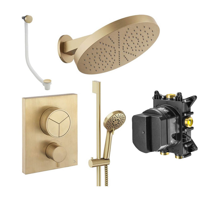 Crosswater Crossbox Push 3 Outlet Shower Set 10
