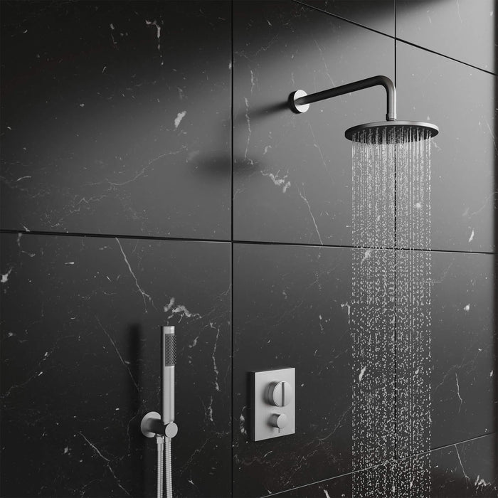 Crosswater Crossbox Push Shower Set 1 with Fixed Head & Handset