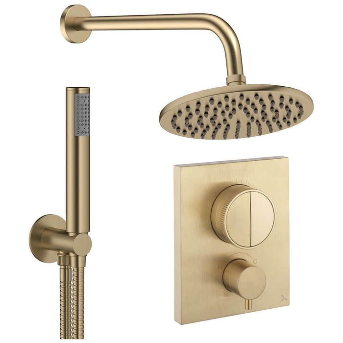 Crosswater Crossbox Push Shower Set 1 with Fixed Head & Handset