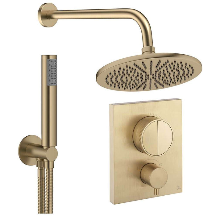 Crosswater Crossbox Push Shower Set 1 with Fixed Head & Handset