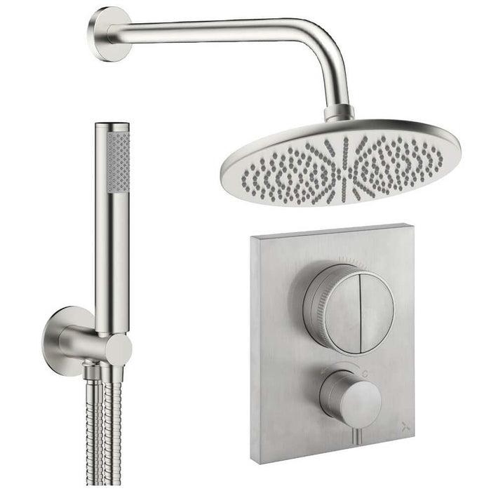 Crosswater Crossbox Push Shower Set 1 with Fixed Head & Handset