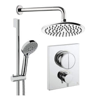 Crosswater Crossbox Push Shower Set 2 with Fixed Head & Handset