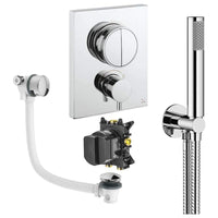 Crosswater Crossbox Push Shower Set 3 with Handset & Bath Filler
