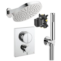 Crosswater Crossbox Push Shower Set 6 with Fixed Head & Handset