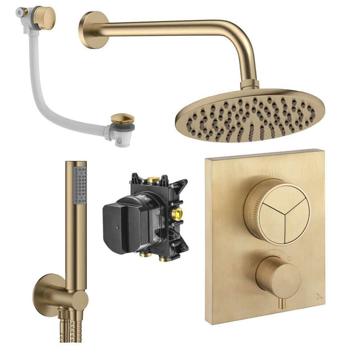 Crosswater Crossbox Push 3 Outlet Shower Set 7