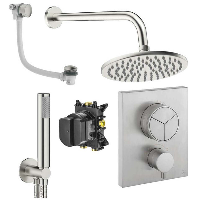 Crosswater Crossbox Push 3 Outlet Shower Set 7