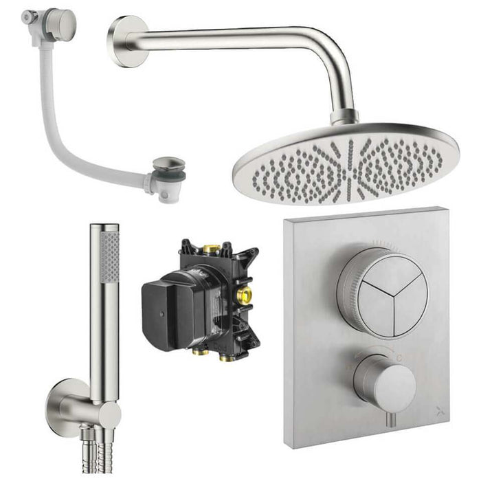 Crosswater Crossbox Push 3 Outlet Shower Set 7