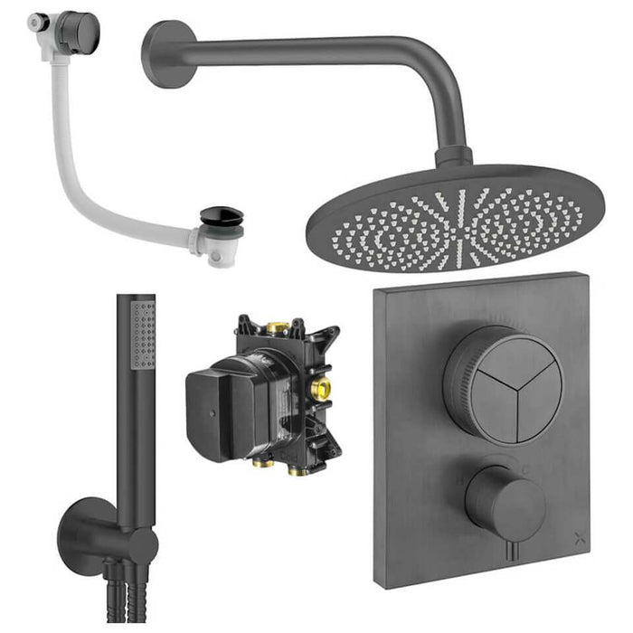 Crosswater Crossbox Push 3 Outlet Shower Set 7