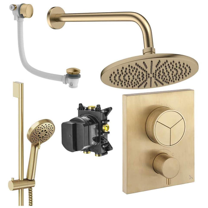 Crosswater Crossbox Push 3 Outlet Shower Set 8