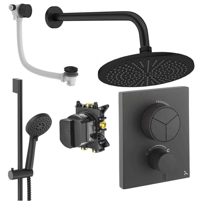 Crosswater Crossbox Push 3 Outlet Shower Set 8