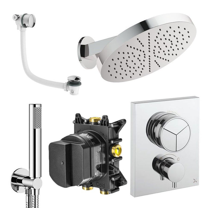 Crosswater Crossbox Push 3 Outlet Shower Set 9