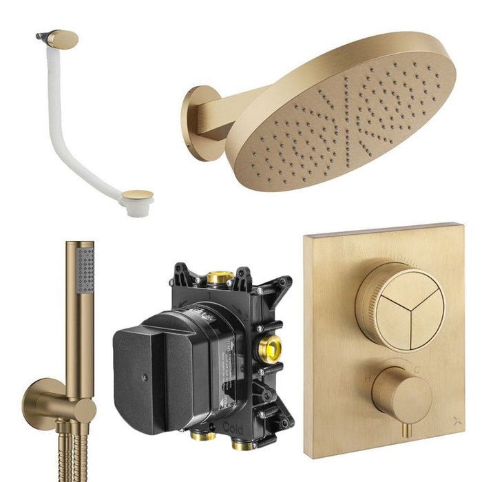 Crosswater Crossbox Push 3 Outlet Shower Set 9