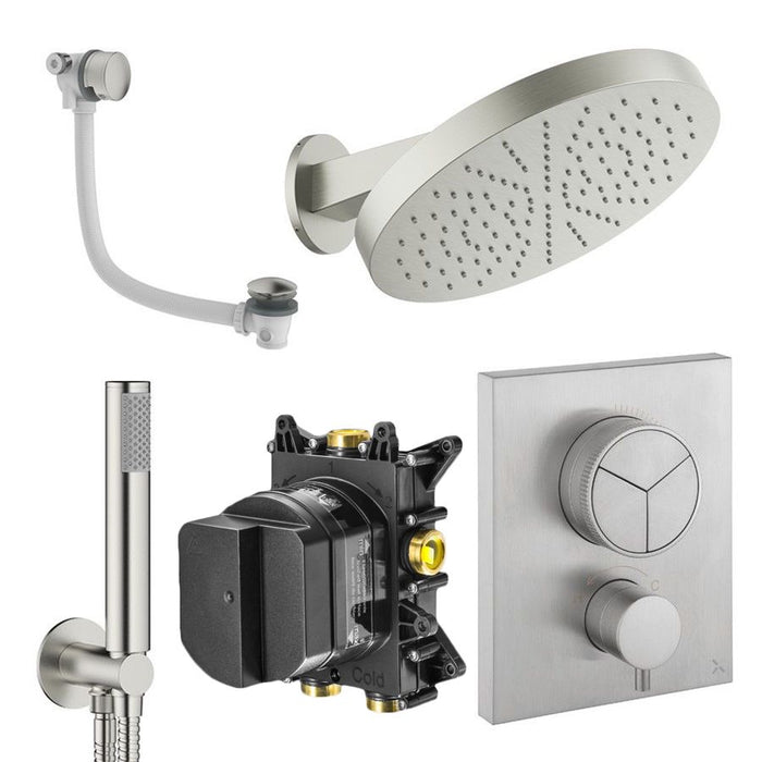 Crosswater Crossbox Push 3 Outlet Shower Set 9