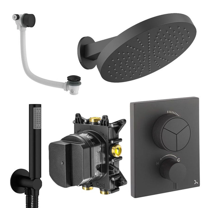 Crosswater Crossbox Push 3 Outlet Shower Set 9